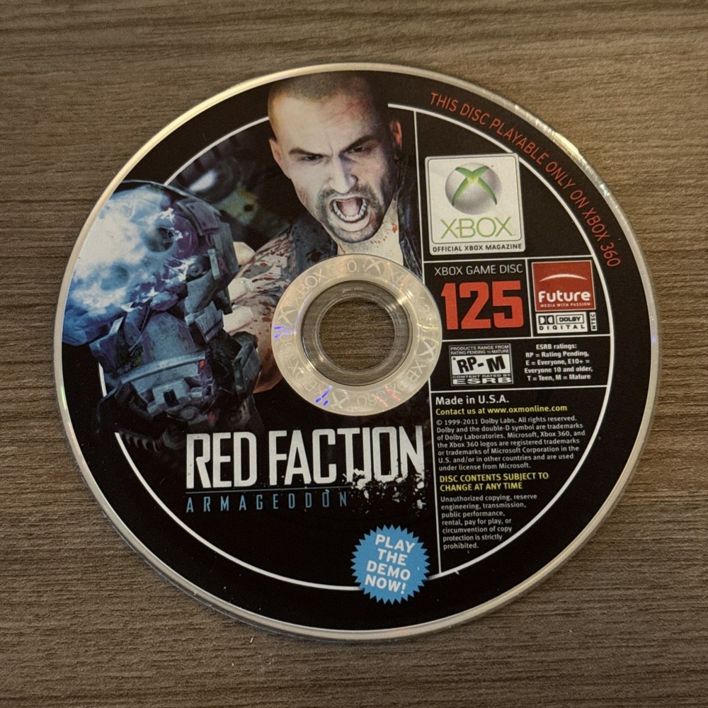 Xbox Magazine‎ Demo Disc 125